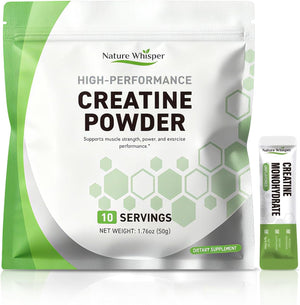 Creatine Monohydrate Powder Travel Packs-(10 Servings)